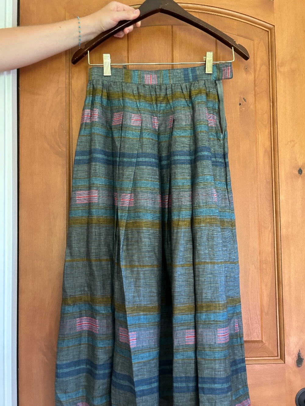 Alexander Julian Vintage Striped Maxi Skirt Sz 6 - Picture 1 of 4